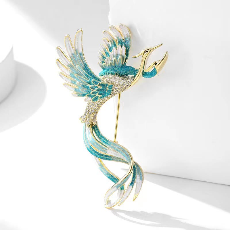 Women's Flying Two Headed Phoenix Brooch