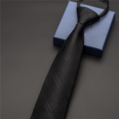 Men's Business Zipper Tie Novelty Necktie