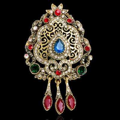 Women's Exotic Bohemian Waterdrop Brooch