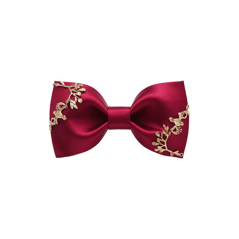 Men's Bird And Branch Wedding Bow Tie