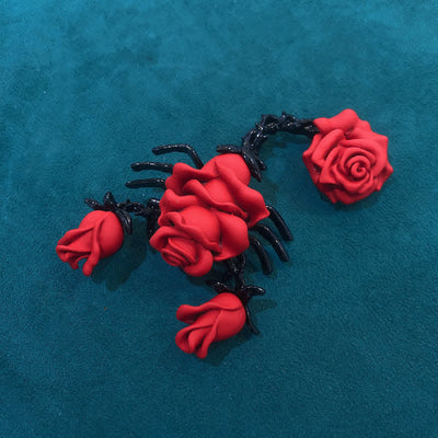 Men's Personality Scorpion Rose Brooch