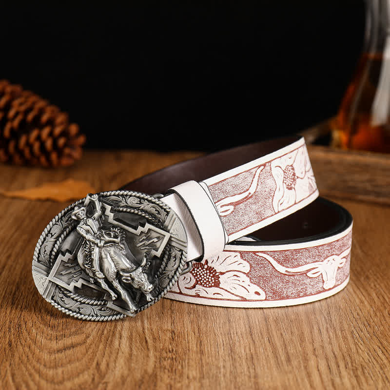 Men's Domineering Riding Bull Leather Belt