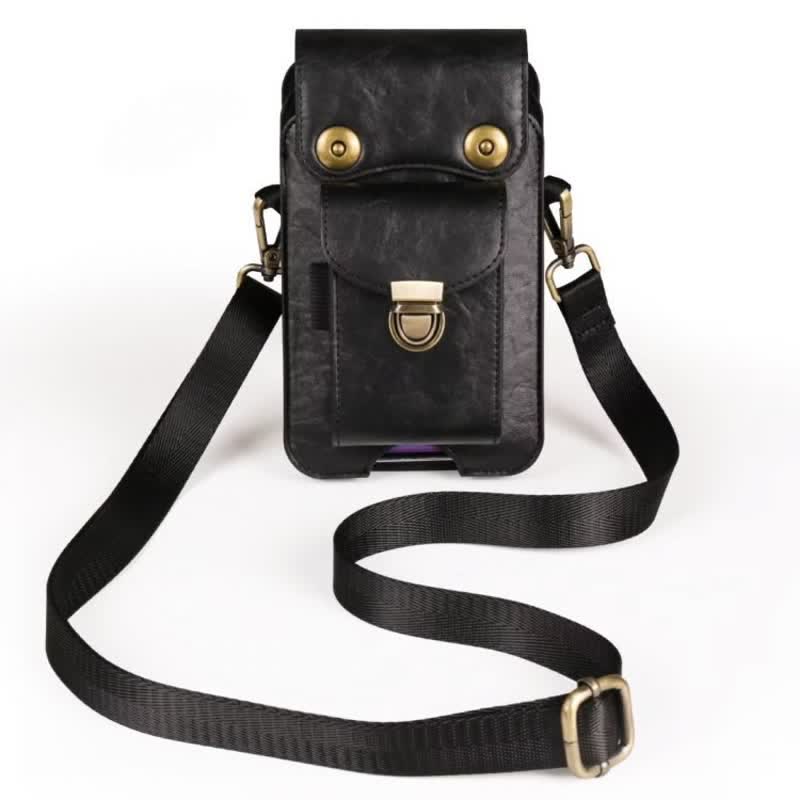 Phone Holster Crossbody Leather Belt Bag