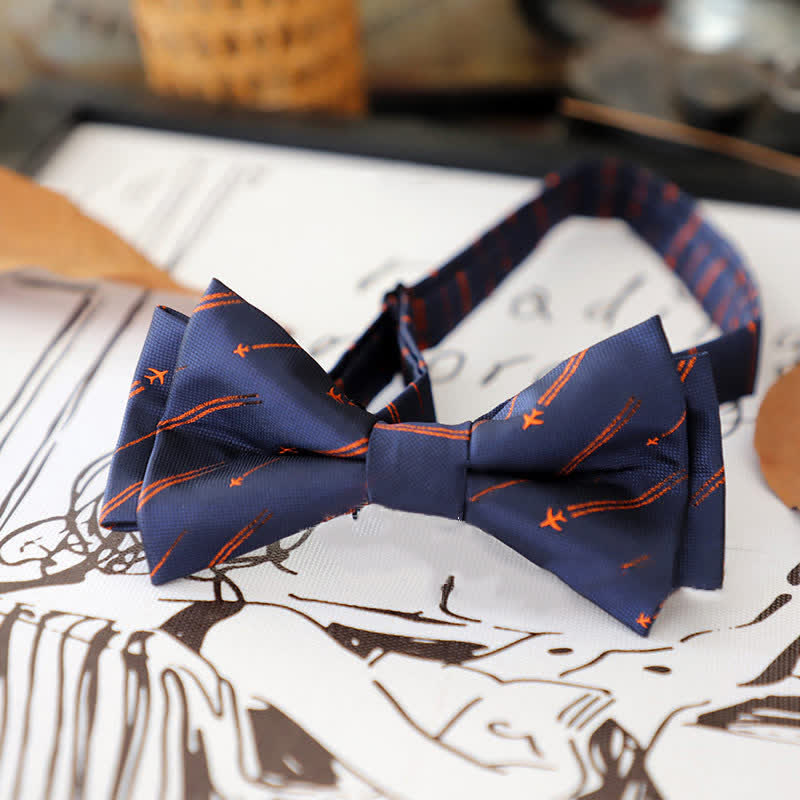 Men's Stylish Striped Dots Bow Tie