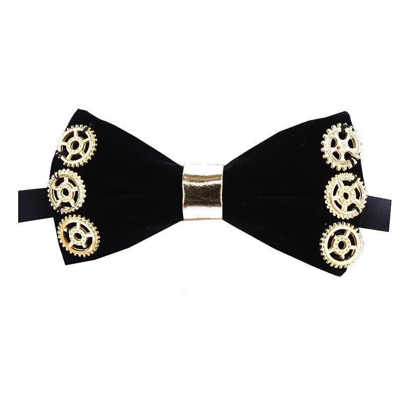 Men's Gothic Retro Steampunk Gears Bow Tie