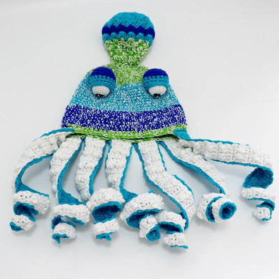 Novelty Octopus Tentacles Big Eyeball Knitted Hat