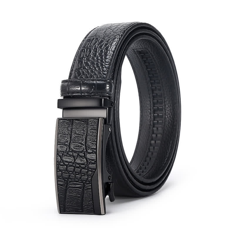 Men's Luxury Crocodile Skin Pattern Leather Belt