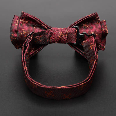 Men's Casual Burgundy Voyager Rudder Bow Tie