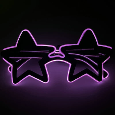 Glowing Star Shape Dancing Party Neon LED Glasses