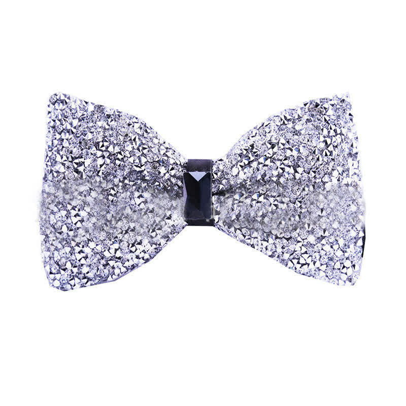Men's Sparkle Star Glitter Crystal Bow Tie