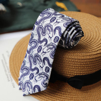 Men's Colourful Prehistoric Creatures Necktie