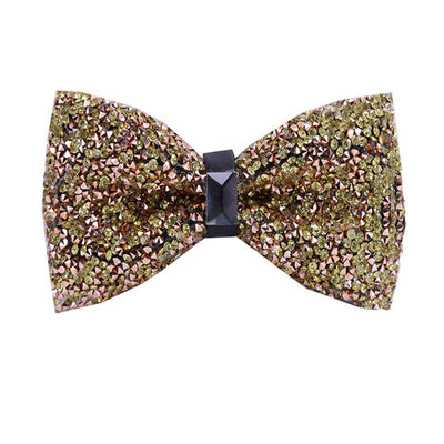 Men's Sparkle Star Glitter Crystal Bow Tie