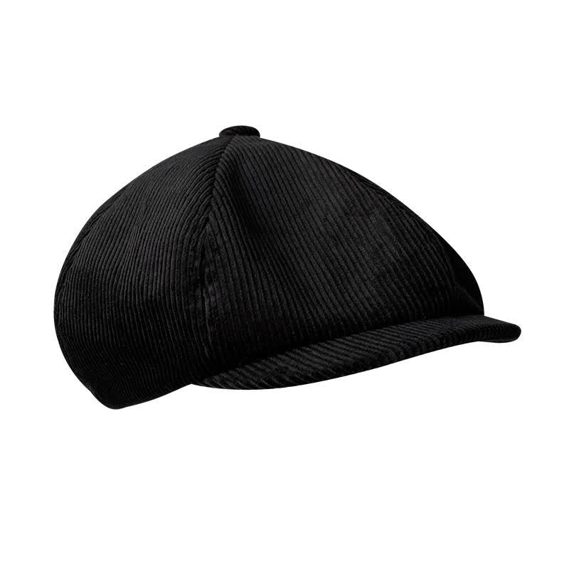 Outdoors Corduroy Octagonal Newsboy Beret Cap