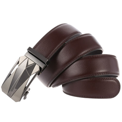 Men's Formal Daily Outdoor Automatic Buckle Leather Belt