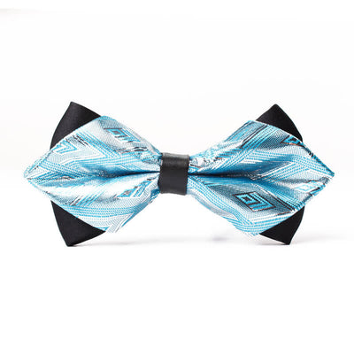 Men's Fancy Modern Diamond Pointy Bow Tie