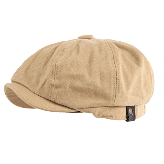 British Newsboy Cotton Octagonal Beret Cap