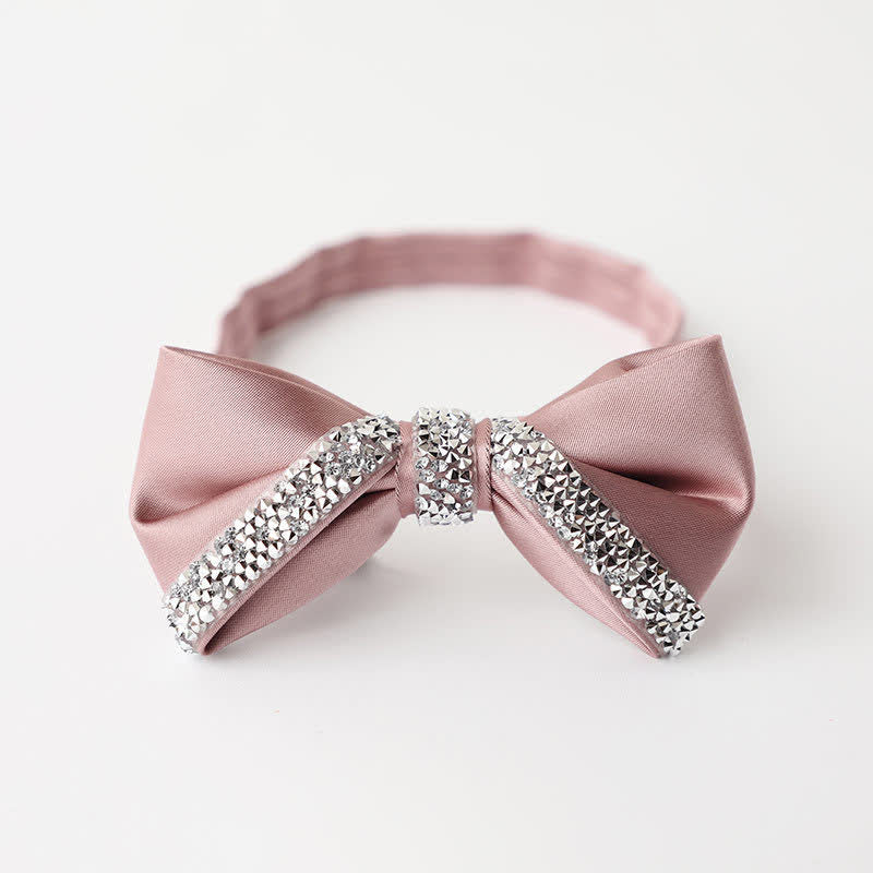 Men's Sparkling Rhinestone Wedding Bow Tie