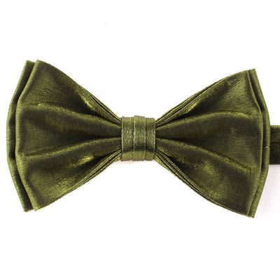 Men's Casual Candy Solid Color Double Layer Bow Tie