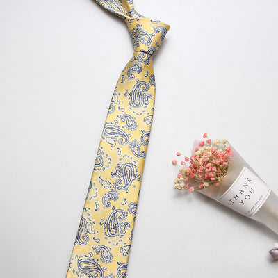 Men's Luxury Casual Bold Paisley Necktie