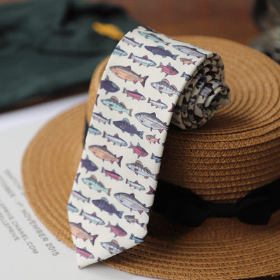 Men's Colourful Prehistoric Creatures Necktie