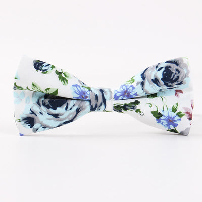 Men's Cotton Forest Floral Printing Bow Tie