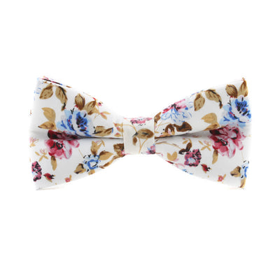 Men's Dyeing Rose Leaves Floral Bow Tie