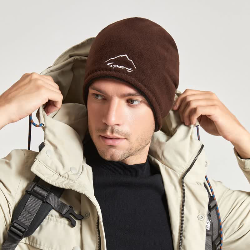 Windproof Polar Fleece Reversible Warm Hat