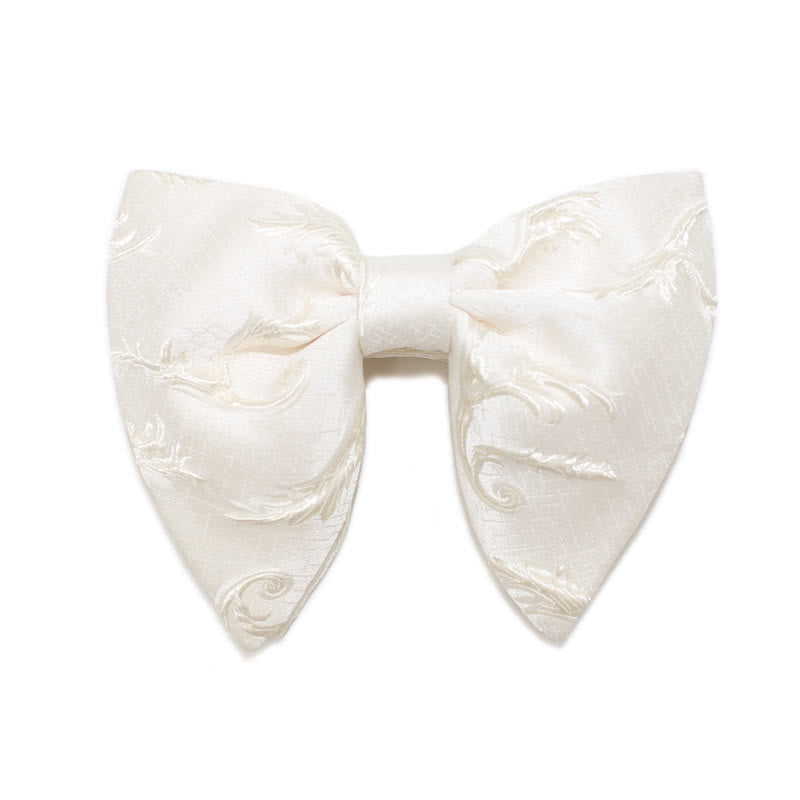 Men's Flame Floral Oversized Pointed Bow Tie
