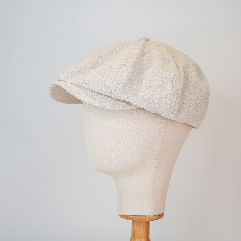 British Casual Cotton Octagonal Beret Cap