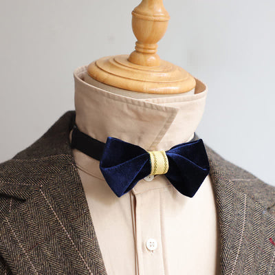 Men's Twisting Velvet Bow Tie