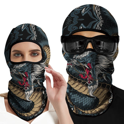 Funny Face Pattern UV Protection Ski Mask Balaclava
