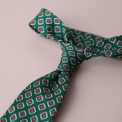 Men's Retro Elegant Neckwear Floral Pattern Necktie