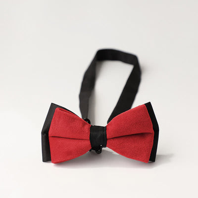 Men's Luxury Velvet Rhinestone Inlaid Wedding Bow Tie