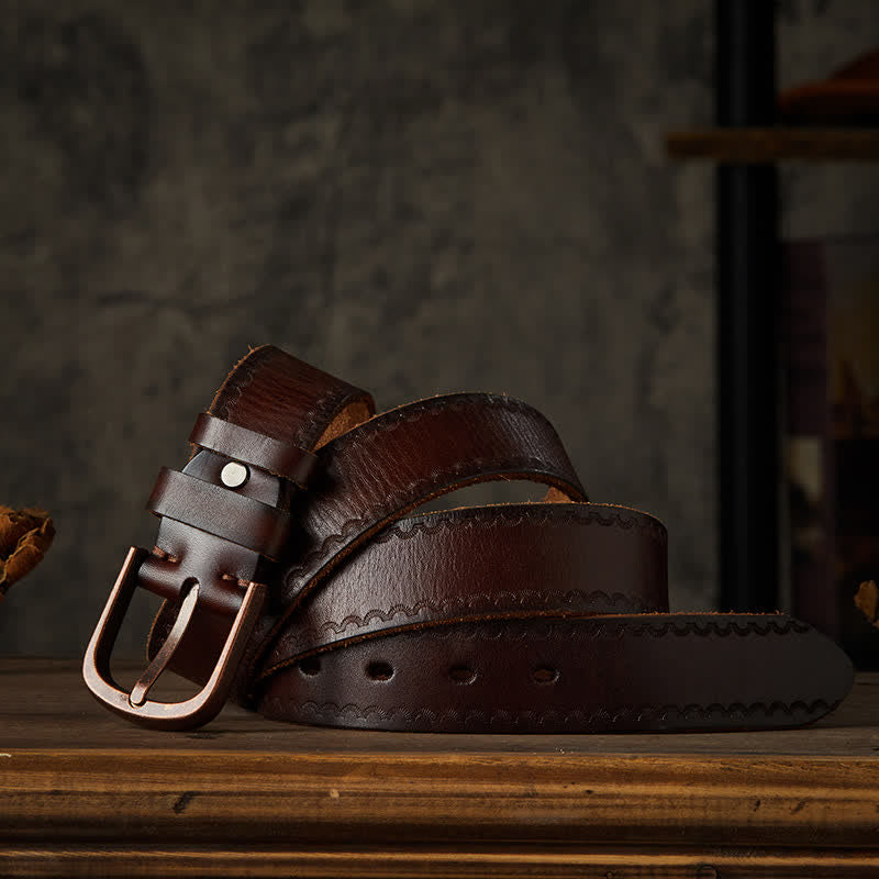 Men's Gorgeous Carving Genuine Leather Belt