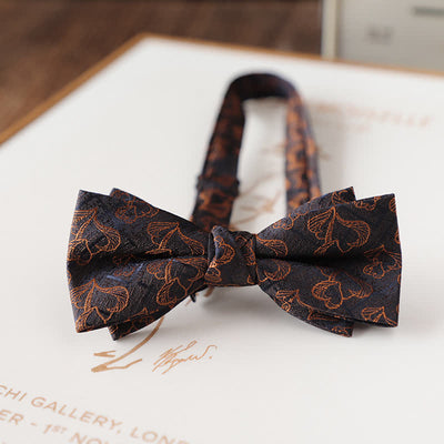 Men's Vintage Floral Pattern Wedding Suit Bow Tie