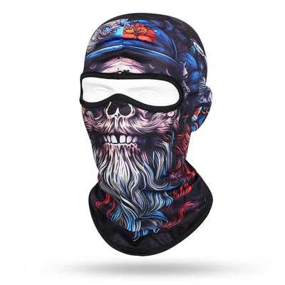 Beard Printed Headgear Full Face Masked Balaclava