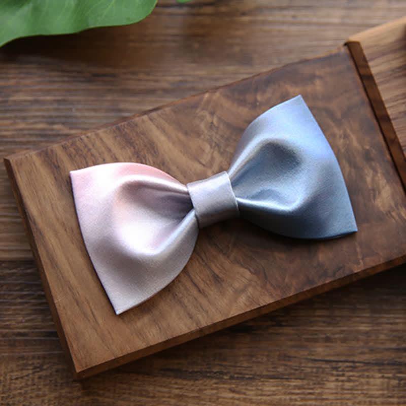 Men's Pink & Blue Color Gradient Bow Tie