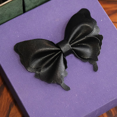 Men's Butterfly Vegetable-tanned Leather Bow Tie