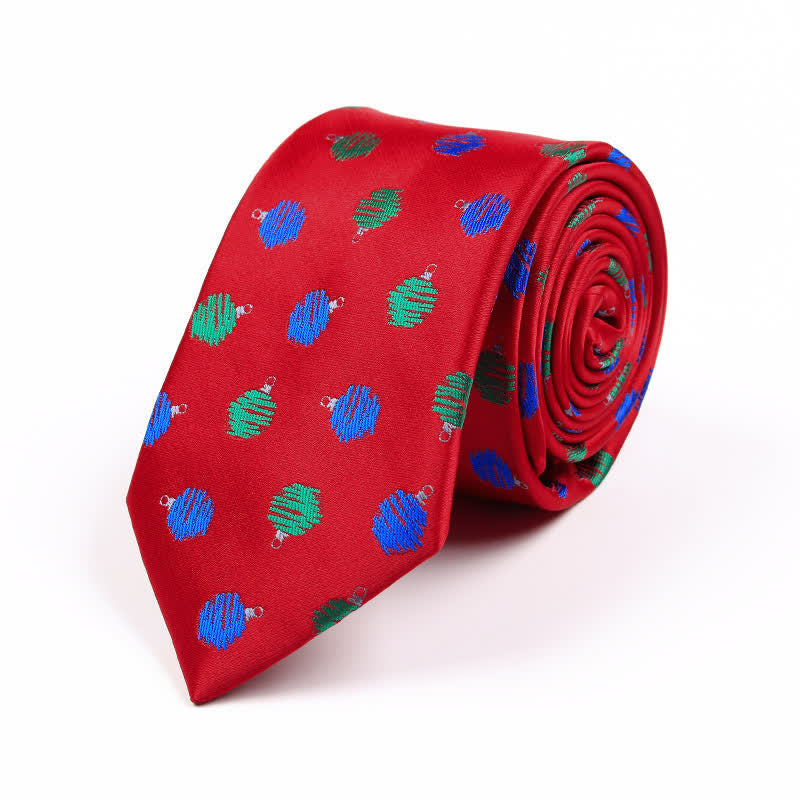 Men's Novelty Christmas Santa Vibe Element Necktie