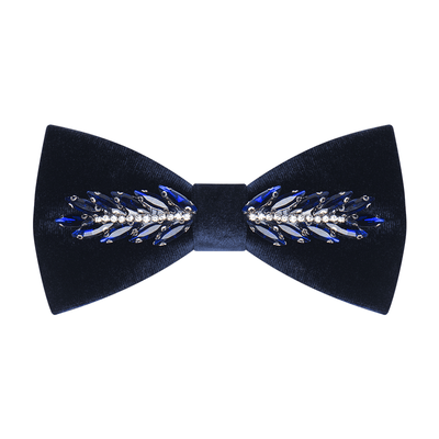 Men's Witty Crystal Velvet Bow Tie