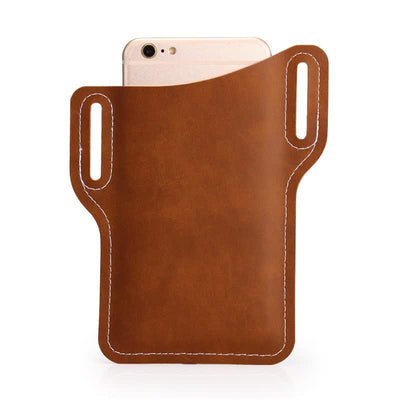 Mobile Phone Holster Leather Loop Case Belt Bag