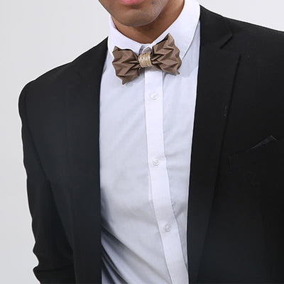 Men's Creative Environmental Kraft Paper Bow Tie