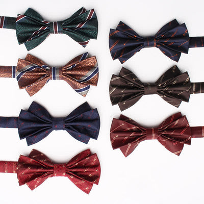 Men's Fangled Jacquard Texture Suit Bow Tie