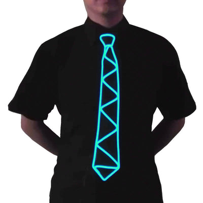 Cool Neon LED Strip Glowing Necktie