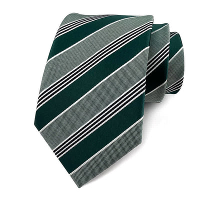 Men's Traditional Repp Striped Office Necktie