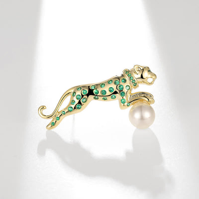 Men's Cartier Panther Agate Spots Brooch