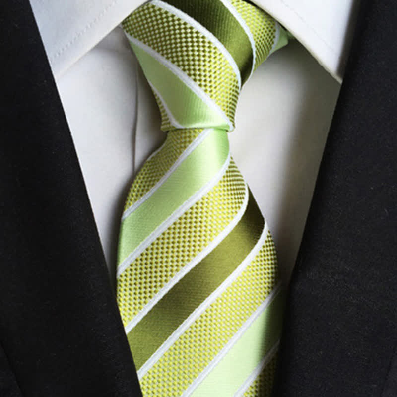 Men's Classy Colorful Striped Necktie