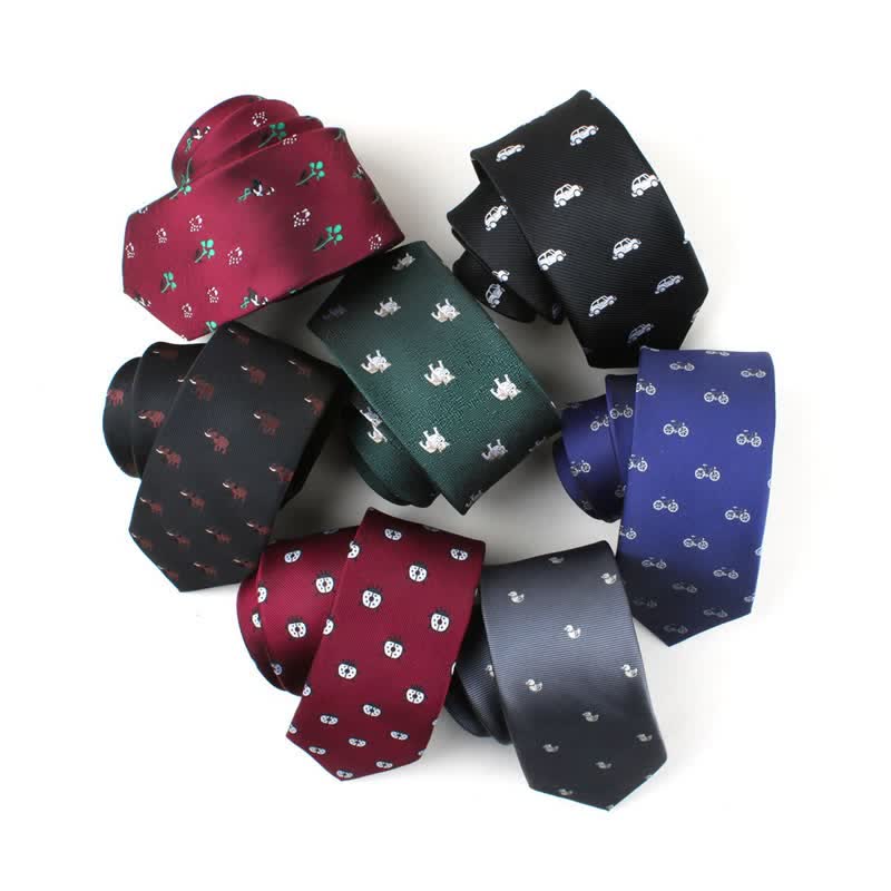 Men's Cute Cartoon Motifs Necktie