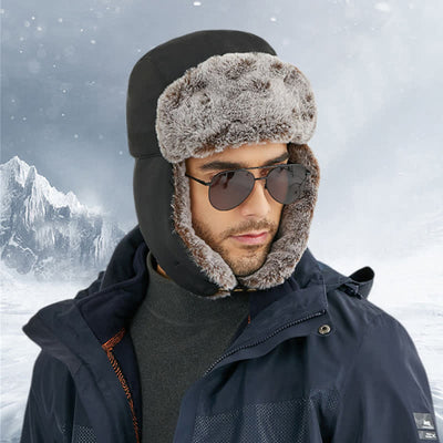 Skiing Windproof Faux Rabbit Fur Trapper Hat