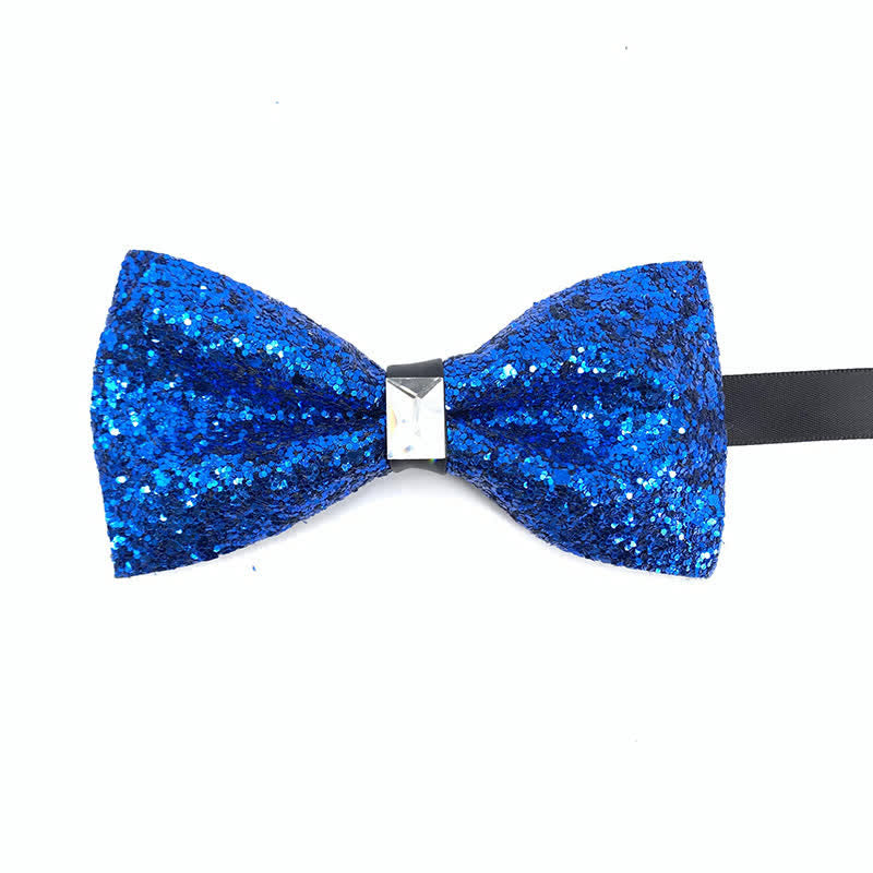 Men's Shiny Sequins Fancy Bow Tie